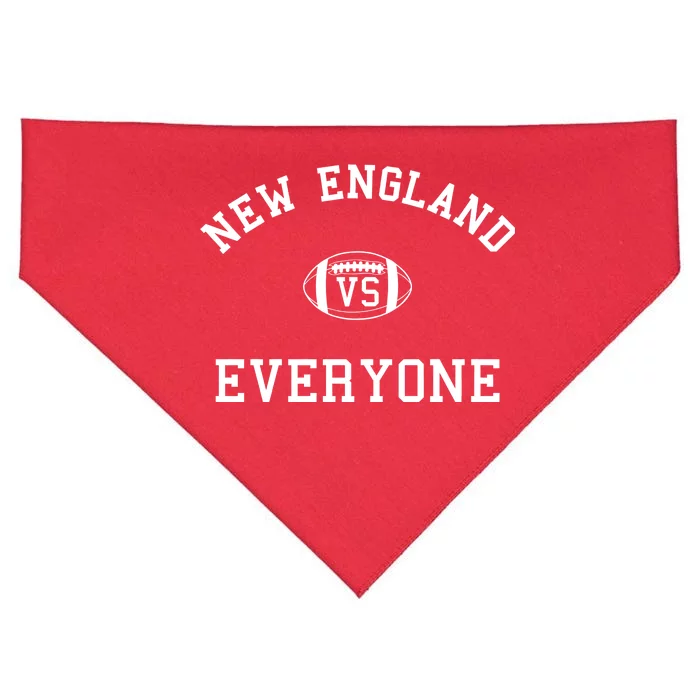 New England Vs Everyone Football Fan USA-Made Doggie Bandana