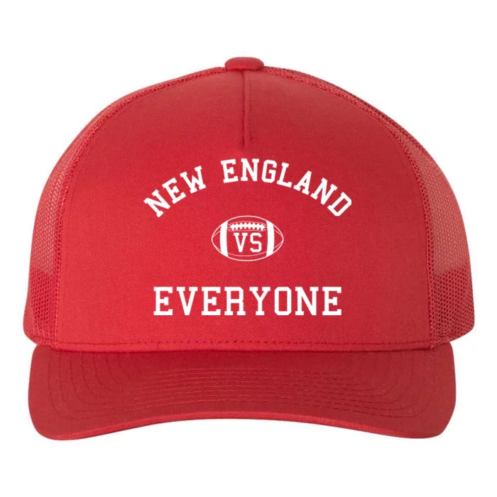 New England Vs Everyone Football Fan Yupoong Adult 5-Panel Trucker Hat