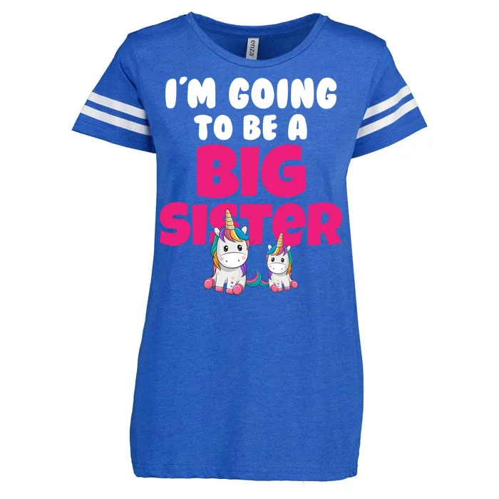 New I'm Going To Be A Big Sister Cute Unicorn Enza Ladies Jersey Football T-Shirt