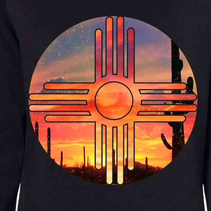 New Mexico Desert Sunset Womens California Wash Sweatshirt