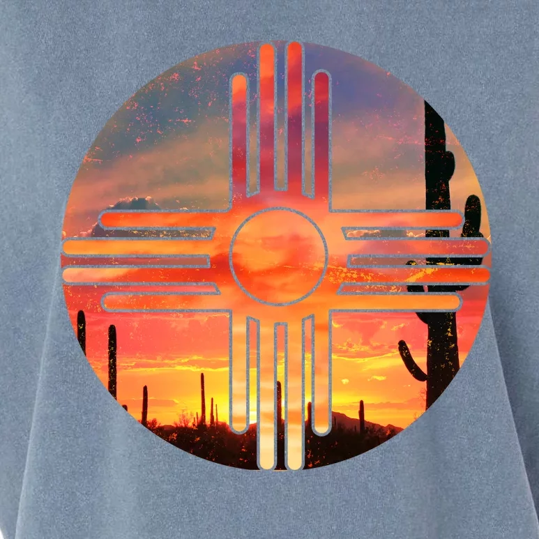 New Mexico Desert Sunset Garment-Dyed Women's Muscle Tee