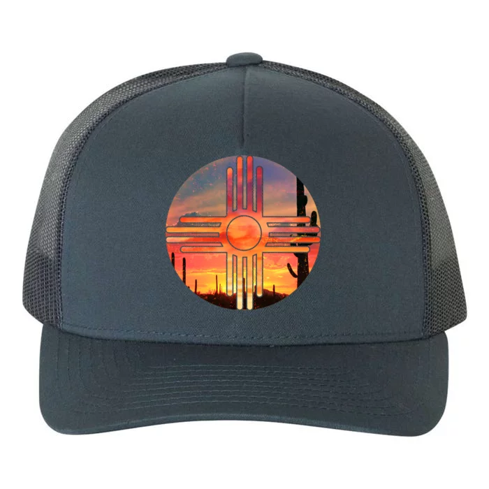 New Mexico Desert Sunset Yupoong Adult 5-Panel Trucker Hat