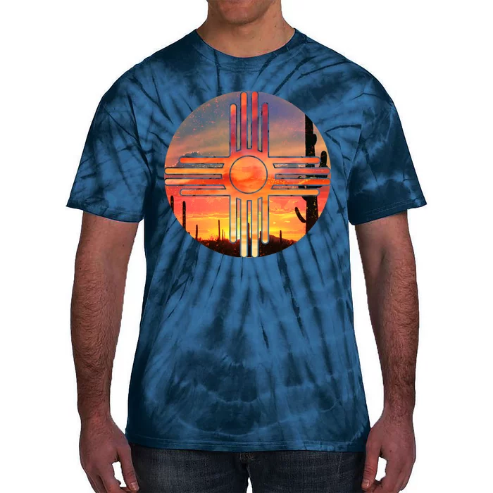 New Mexico Desert Sunset Tie-Dye T-Shirt