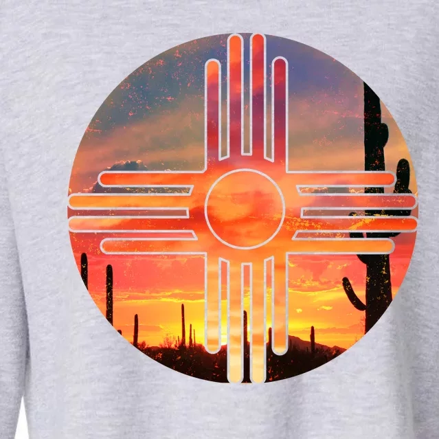 New Mexico Desert Sunset Cropped Pullover Crew