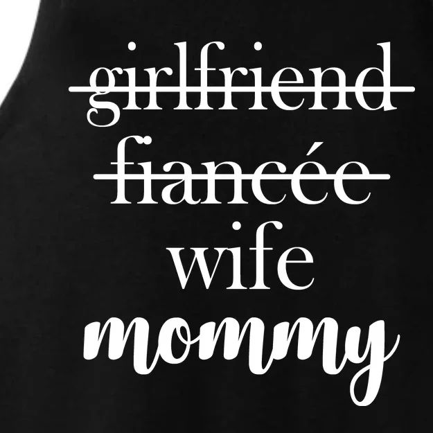 New Mommy Girlfriend Wife Fiancee Ladies Tri-Blend Wicking Tank