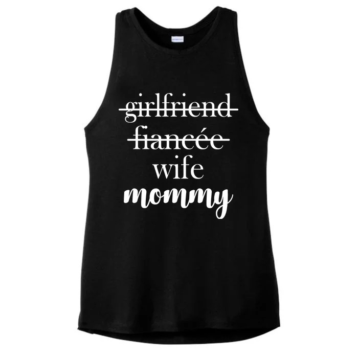 New Mommy Girlfriend Wife Fiancee Ladies Tri-Blend Wicking Tank