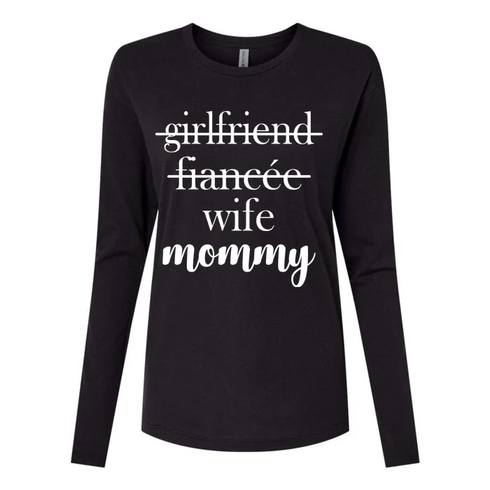 New Mommy Girlfriend Wife Fiancee Womens Cotton Relaxed Long Sleeve T-Shirt