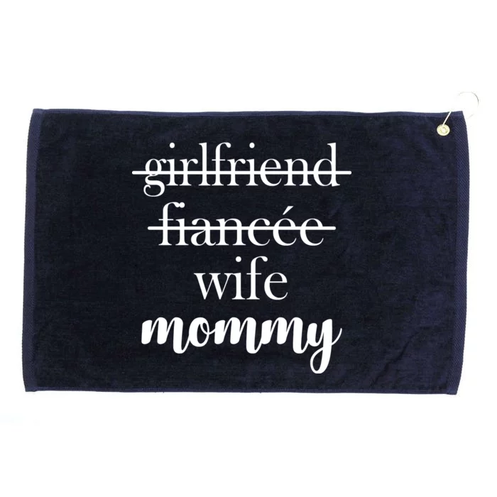 New Mommy Girlfriend Wife Fiancee Grommeted Golf Towel