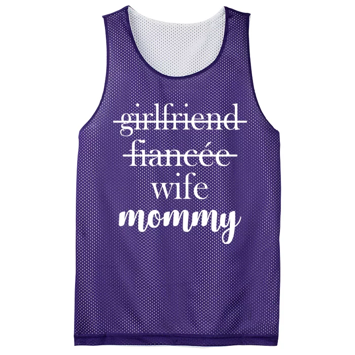 New Mommy Girlfriend Wife Fiancee Mesh Reversible Basketball Jersey Tank