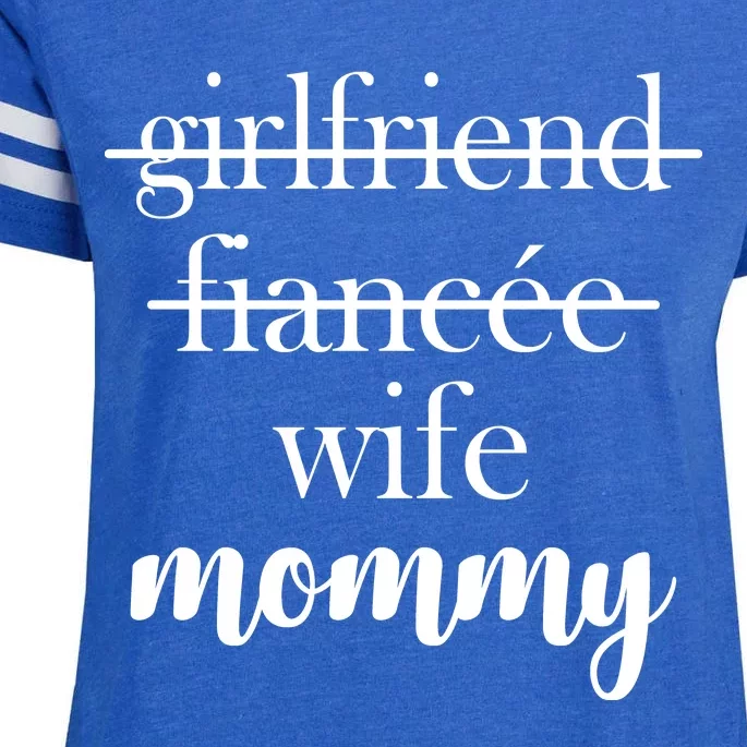 New Mommy Girlfriend Wife Fiancee Enza Ladies Jersey Football T-Shirt