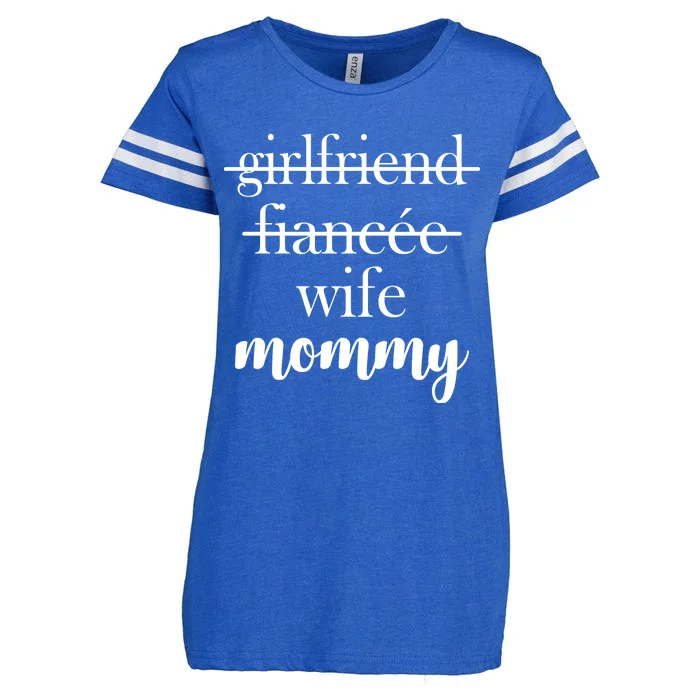 New Mommy Girlfriend Wife Fiancee Enza Ladies Jersey Football T-Shirt