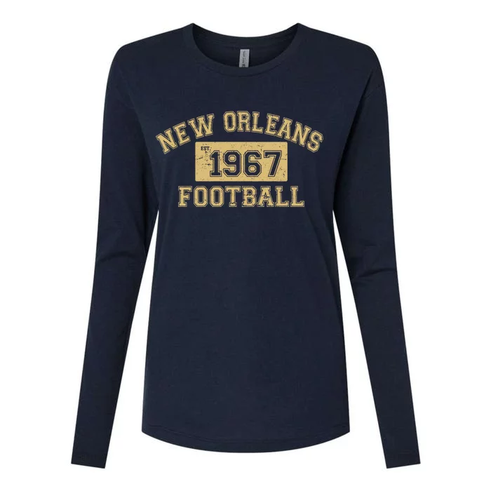 New Orleans Football Establish 1967 Womens Cotton Relaxed Long Sleeve T-Shirt