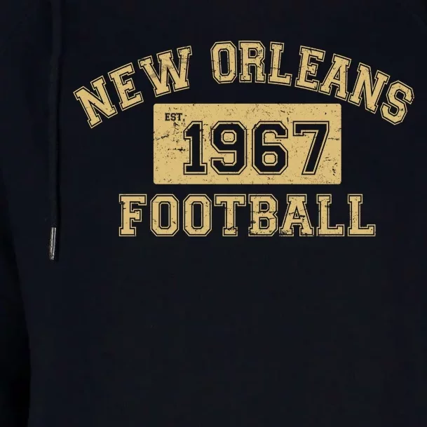 New Orleans Football Establish 1967 Womens Funnel Neck Pullover Hood