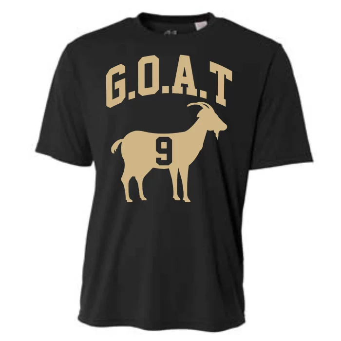 New Orleans Football No 9 GOAT Cooling Performance Crew T-Shirt