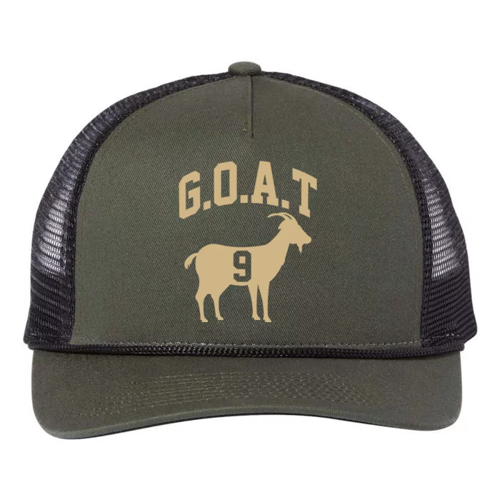 New Orleans Football No 9 GOAT Retro Rope Trucker Hat Cap