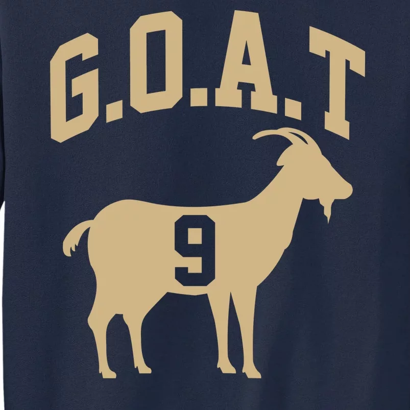 New Orleans Football No 9 GOAT Tall Sweatshirt