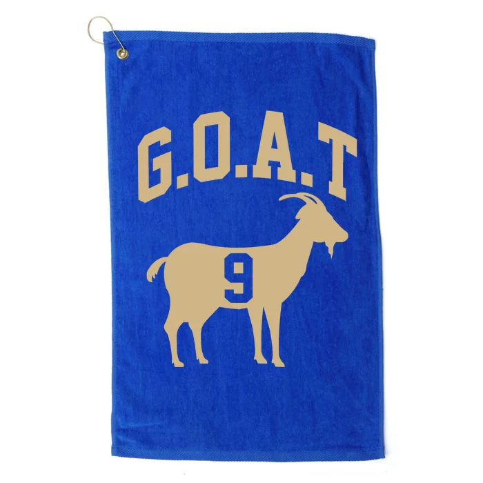 New Orleans Football No 9 GOAT Platinum Collection Golf Towel