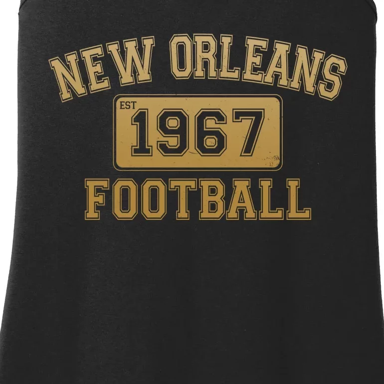 New Orleans LA Football Est 1967 Classic Logo Ladies Essential Tank