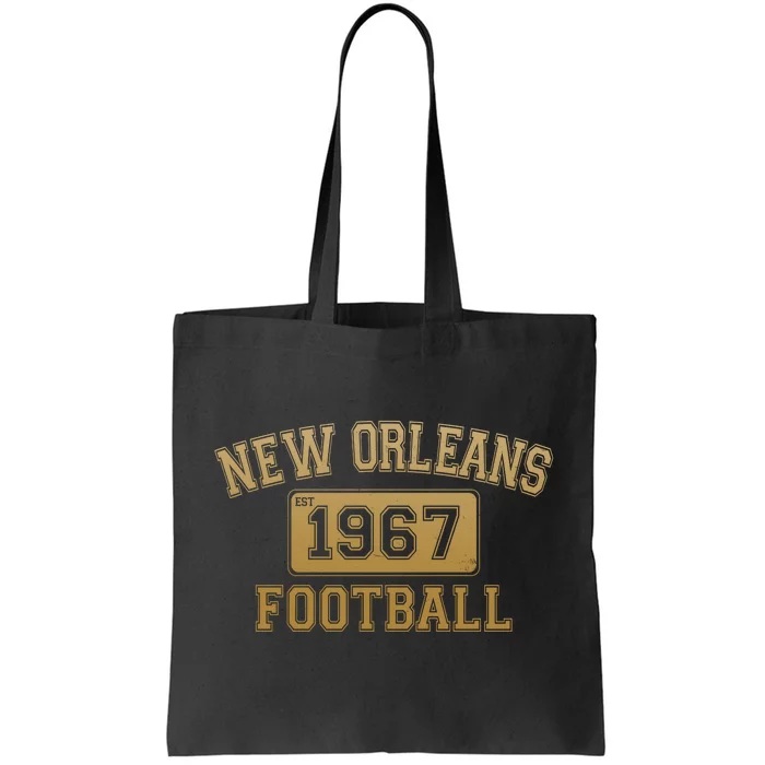 New Orleans LA Football Est 1967 Classic Logo Tote Bag