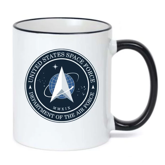 New United States Space Force Logo 2020 Black Color Changing Mug