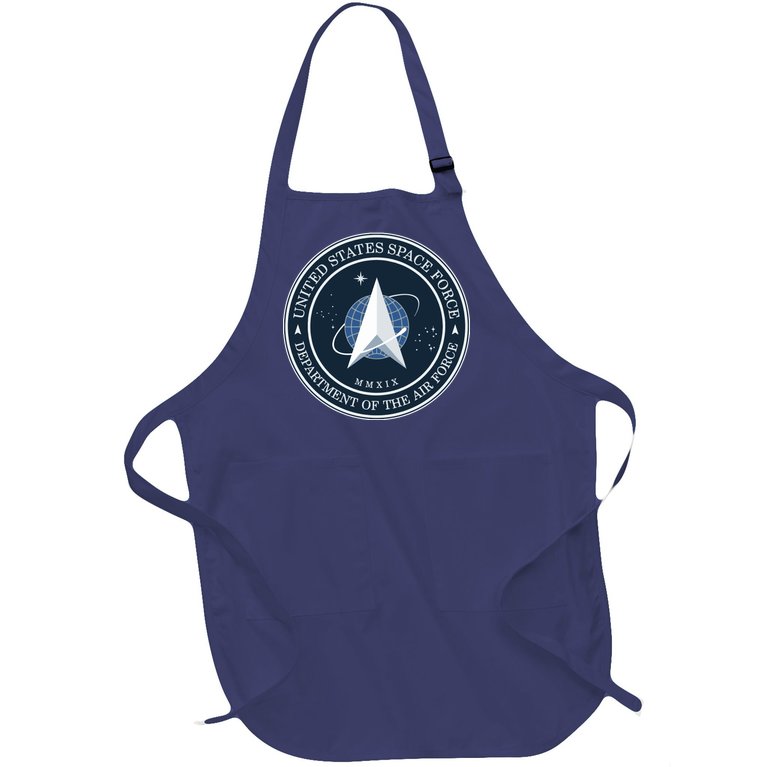 New United States Space Force Logo 2020 Full-Length Apron With Pockets