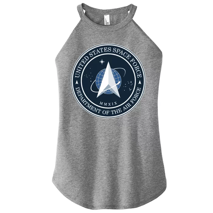 New United States Space Force Logo 2020 Women’s Perfect Tri Rocker Tank