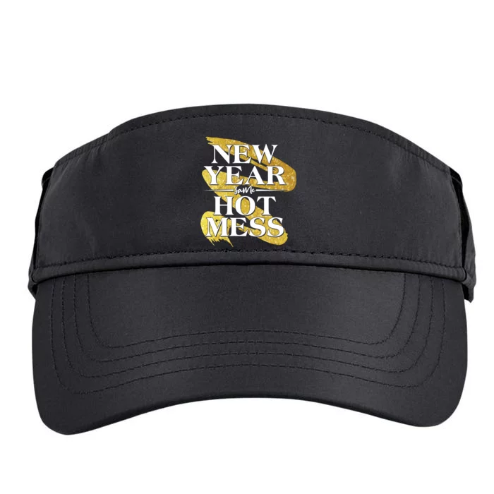 New Year Same Hot Mess Adult Drive Performance Visor