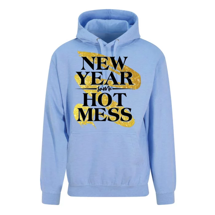 New Year Same Hot Mess Unisex Surf Hoodie