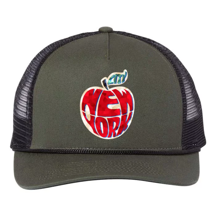 New York City Big Apple Retro Rope Trucker Hat Cap