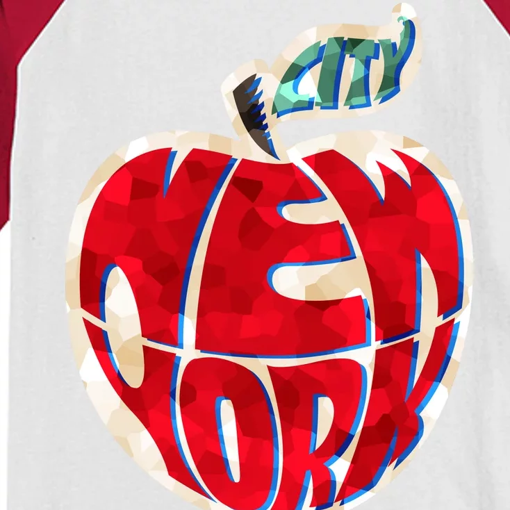 New York City Big Apple Kids Colorblock Raglan Jersey