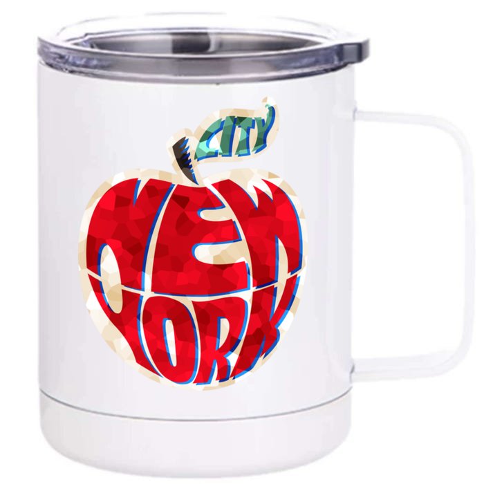 New York City Big Apple Front & Back 12oz Stainless Steel Tumbler Cup