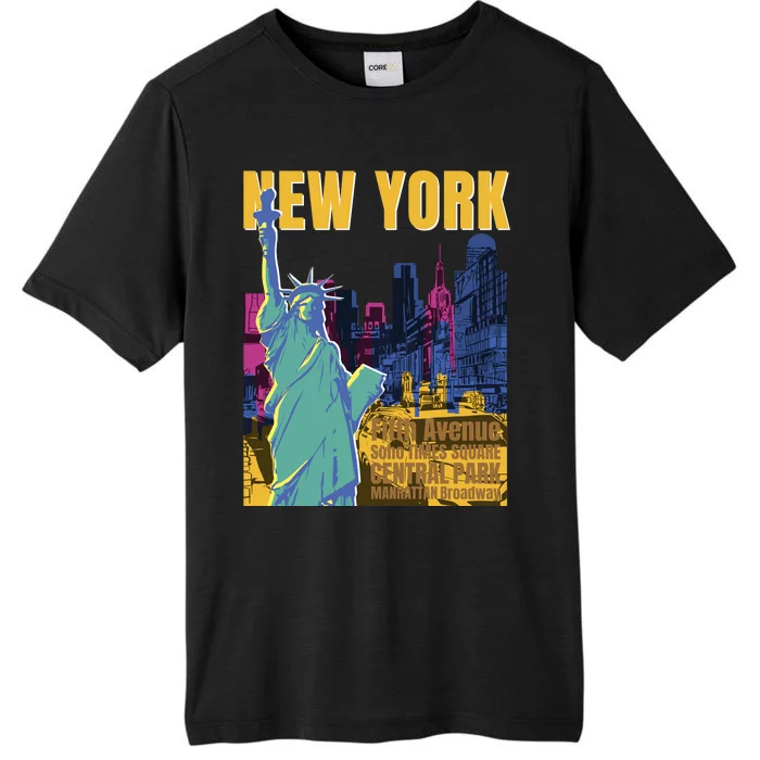 New York City Liberty Statue ChromaSoft Performance T-Shirt