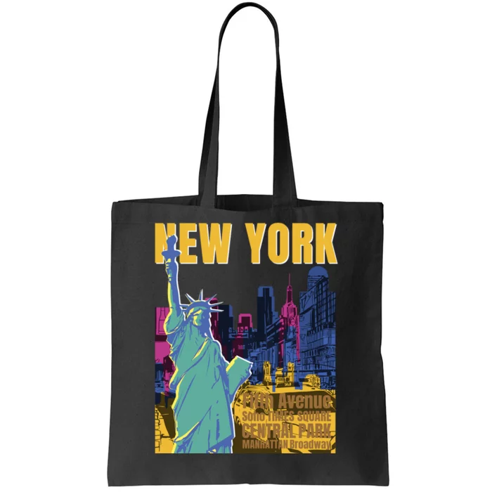 New York City Liberty Statue Tote Bag