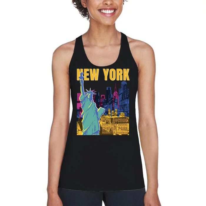 New York City Liberty Statue Women's Racerback Tank