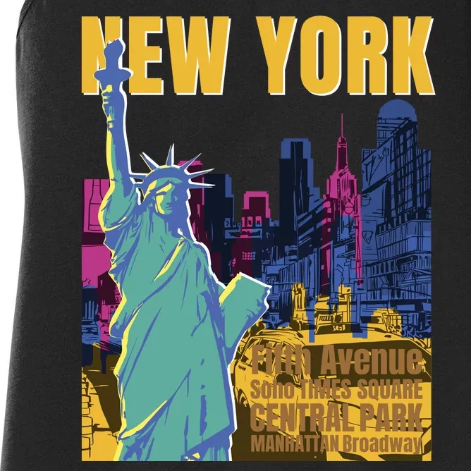 New York City Liberty Statue Women's Racerback Tank