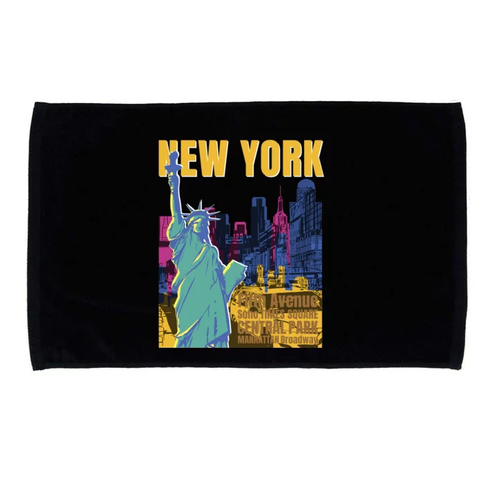 New York City Liberty Statue Microfiber Hand Towel