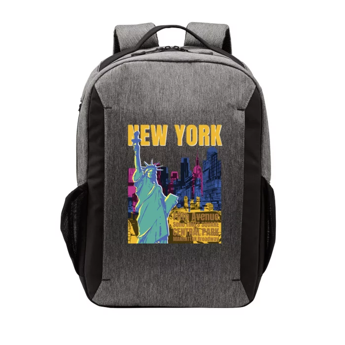 New York City Liberty Statue Vector Backpack