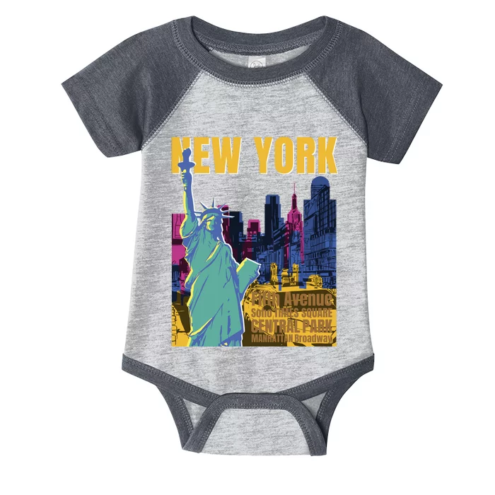 New York City Liberty Statue Infant Baby Jersey Bodysuit