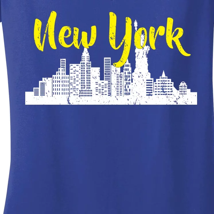 New York City Logo Women's V-Neck T-Shirt