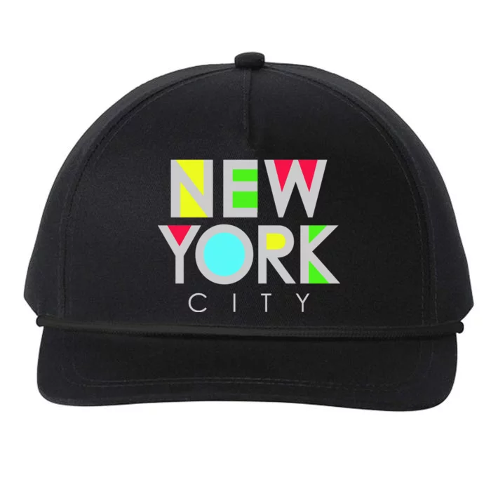 New York City Retro Snapback Five-Panel Rope Hat