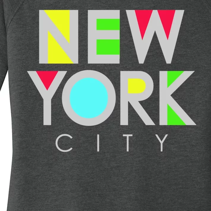 New York City Retro Women's Perfect Tri Tunic Long Sleeve Shirt