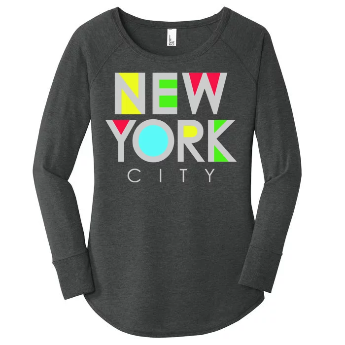 New York City Retro Women's Perfect Tri Tunic Long Sleeve Shirt