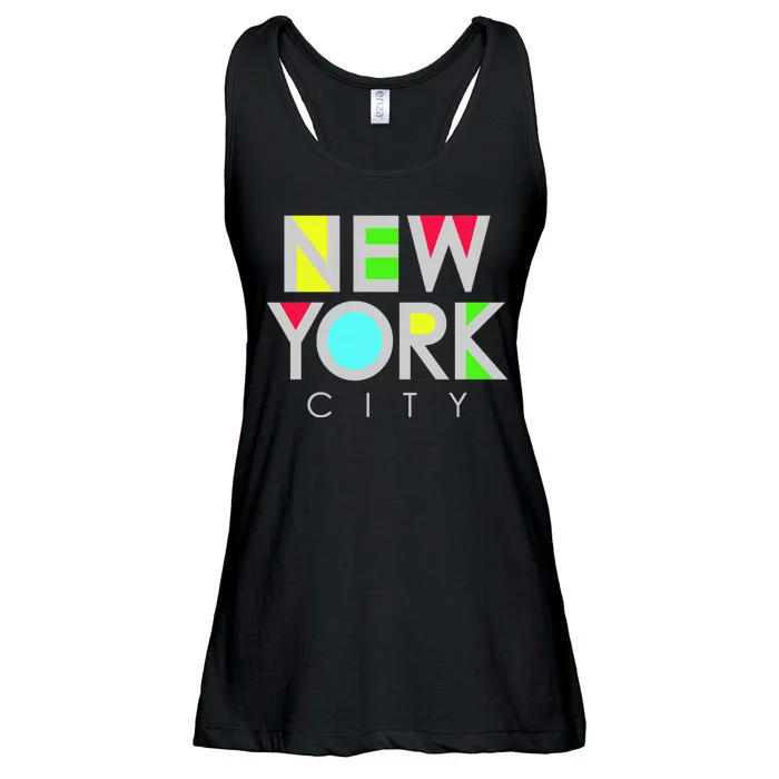 New York City Retro Ladies Essential Flowy Tank