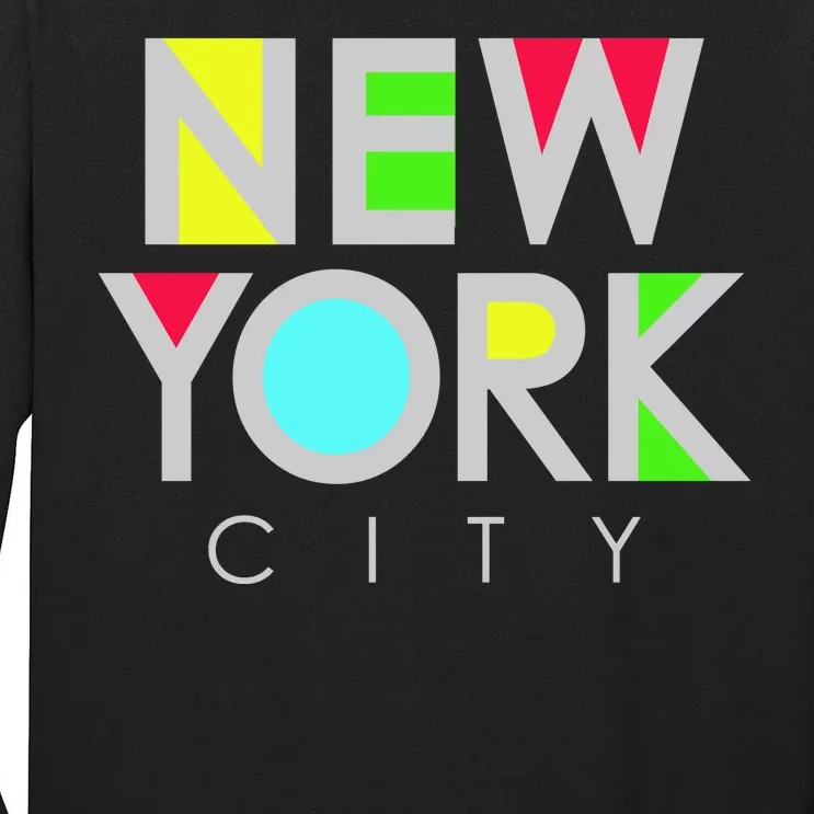 New York City Retro Tall Long Sleeve T-Shirt