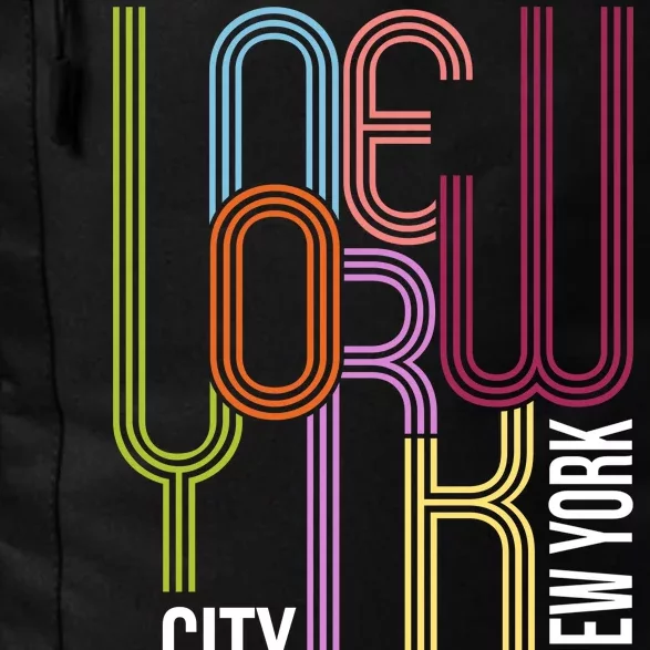 New York City Retro 80s Style Daily Commute Backpack