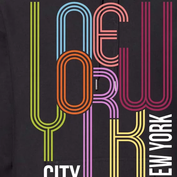 New York City Retro 80s Style Premium Hoodie