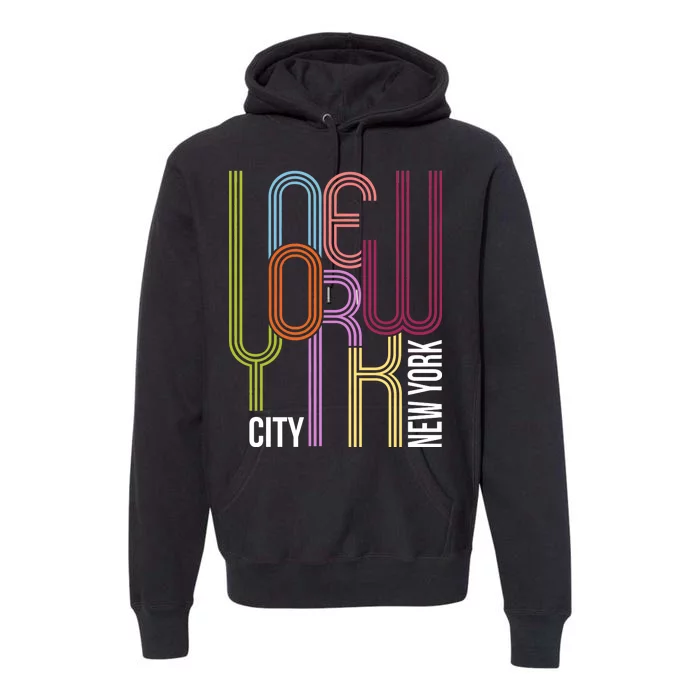 New York City Retro 80s Style Premium Hoodie