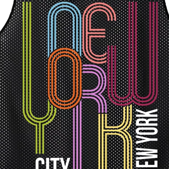 New York City Retro 80s Style Mesh Reversible Basketball Jersey Tank