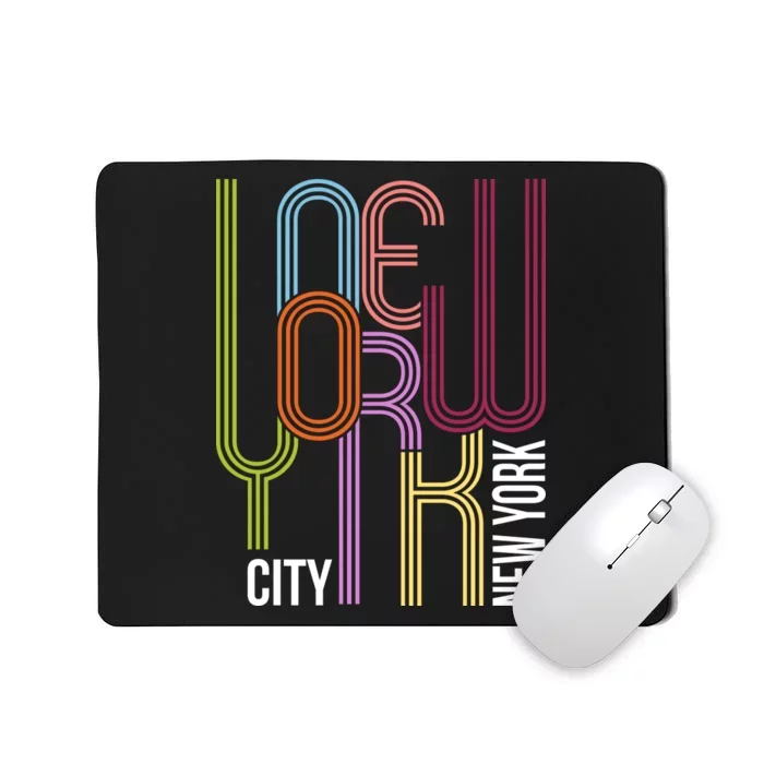 New York City Retro 80s Style Mousepad