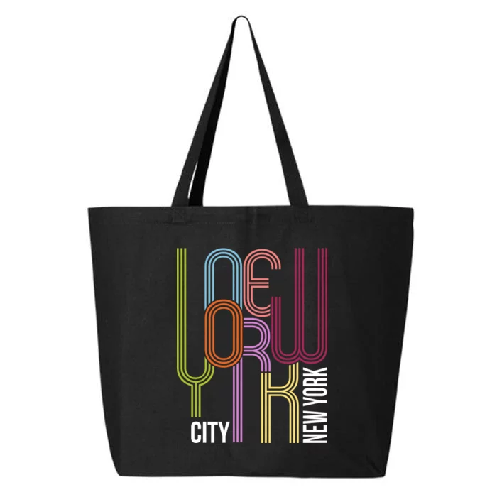 New York City Retro 80s Style 25L Jumbo Tote